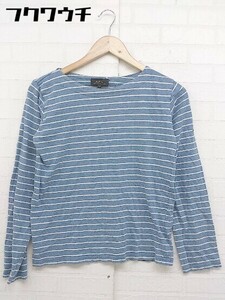 ◇ A.P.C. アー ペー セー ボーダー 長袖 Tシャツ カットソー サイズ XS ブルー ホワイト レディース