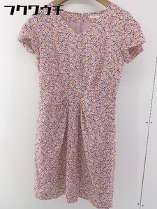 * BEAMS LIGHTS Beams laitsu floral print short sleeves Mini One-piece size 36 pink multi lady's 