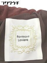 ◇ Ravissant Laviere ラヴィソンラヴィエール 半袖 膝下丈 ワンピース サイズ38 ブラウン レディース_画像4