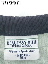 ◇ BEAUTY & YOUTH UNITED ARROWS 半袖 Tシャツ カットソー サイズM 38-40 グリーン ネイビー系 レディース_画像4