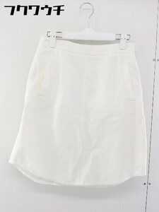 ◇ LAPIS LUCE BEAMS ラピスルーチェビームス 花柄 ミニ 台形 スカート サイズ38 オフホワイト レディース