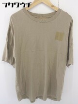 ◇ CAMP7 キャンプセブン ロゴ オーバーサイズ 半袖 Tシャツ カットソー サイズM ブラウン レディース_画像1