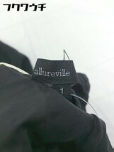 ◇ allureville アルアバイル レイヤード ノーカラー ノースリーブ ミニ ワンピース サイズ 1 ブラック レディース_画像4