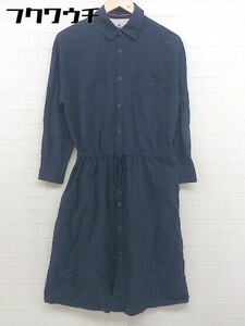 * Le Minor Le Minor long sleeve knees under height One-piece size 38 navy lady's 