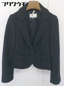 * M premier M pull mie1B single long sleeve tailored jacket size 36 black lady's 