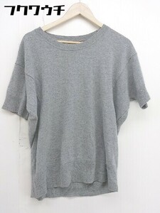 ◇ BANANA REPUBLIC バナナリパブリック カシミヤ100% ニット 半袖 セーター サイズM グレー レディース