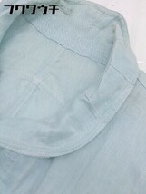 ◇ LUITHEMIS ルイテミス リネン100% 長袖 ジャケット サイズ42 ミントブルー系 レディース_画像6