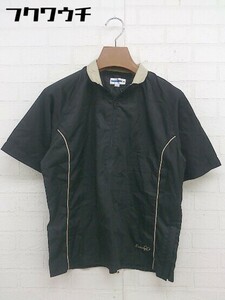 ◇ EVANOVA MIZUNO ミズノ ハーフジップ 半袖 ジャケット サイズM ブラック系 レディース