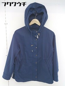 ◇ green label relaxing UNITED ARROWS ジップアップ 長袖 パーカー サイズ 36 ブルー レディース