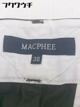 ◇ MACPHEE マカフィー トゥモローランド スラックス パンツ サイズ38 ダークブラウン レディース_画像4