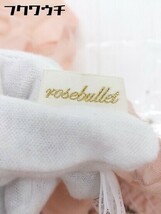 ◇ ◎ rosebullet ローズブリット タグ付き ビジュー付 ノースリーブ ロング ワンピース サイズ2 ライトピンク レディース_画像6