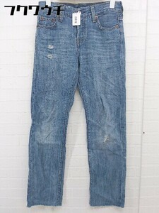 ◇ Levi's リーバイス 501 XX ボタンフライ ダメージ加工 デニム ジーンズ パンツ サイズ22/32 インディゴ レディース