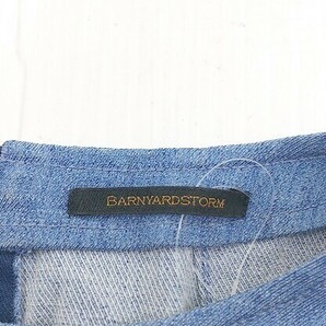 ◇ BARNYARDSTORM バンヤードストーム 半袖 ミニ ワンピース サイズ1 ブルー レディースの画像4
