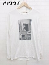◇ GOOD ROCK SPEED グッドロックスピード プリント 長袖 Tシャツ カットソー サイズF ホワイト ブラック レディース_画像2