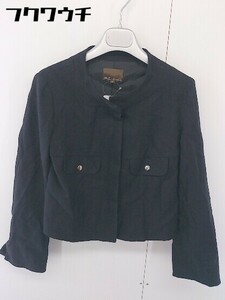 ◇ m.f.editorial エムエフエディトリアル スタンドカラー 長袖 ジャケット サイズ M ブラック レディース