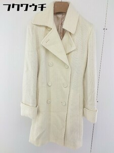 ■ ◎ ROPE' ロペ ウール 長袖 コート サイズ 9AT ホワイト レディース