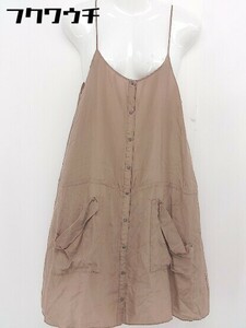 * illico alcali щелочь шелк 100% безрукавка Mini топ One-piece Brown женский 