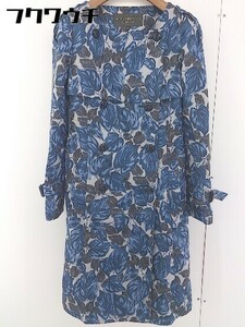 # * BODY DRESSING Deluxe total pattern long sleeve no color coat size 38 gray navy lady's 