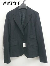 ◇ green label relaxing UNITED ARROWS 1B シングル 長袖 テーラード ジャケット サイズ38 ブラック レディース_画像2