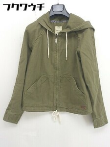 ◇ Roxy Roxy с длинным рукавом Zip Up Parker Size M Khaki Ladies