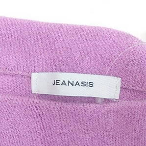 ◇ JEANASIS ジーナシス 長袖 ニット セーター サイズF ピンク系 レディースの画像4