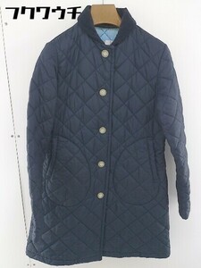 ◇ TraditionalWeatherwear 中綿 薄手 長袖 キルティング コート サイズ 34 ネイビー レディース