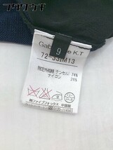 ◇ Gabardine K.T ギャバジンK.T 半袖 ミニ ワンピース サイズ9 ネイビー ブラック系 レディース_画像5