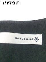 ◇ ◎ Bou Jeloud ブージュルード ベルト付 長袖 膝丈 ワンピース サイズF ブラック レディース_画像4