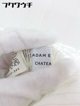 ◇ ADAM ET ROPE Chateau JUN ストライプ 長袖 ミニ チュニック ワンピース サイズF オフホワイト レディース_画像4