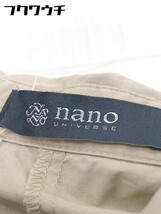 ◇ nano universe ナノ ユニバース 長袖 サックシャツ サイズF ベージュ レディース_画像4