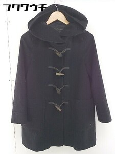 ■ green label relaxing UNITED ARROWS ウール 長袖 ダッフルコート サイズ 36 ブラック レディース