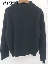 ◇ FORK&SPOON フォーク＆スプーン ワッフル ハイネック ウール ニット 長袖 セーター サイズ ONE ブラック レディース_画像1