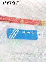 ◇ adidas アディダス 総柄 半袖 ポロシャツ サイズF アイボリー マルチ レディース_画像4