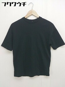 ◇ ESTNATION エストネーション 半袖 Tシャツ カットソー サイズ38 ブラック レディース