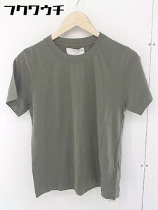 * AK+1e-ke- one short sleeves T-shirt cut and sewn size khaki lady's 