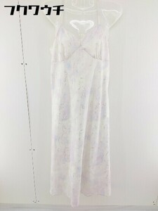 * * one after another NICE CLAUP no sleeve long One-piece size F white multi lady's 