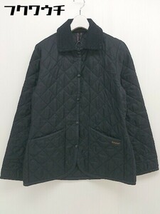 ◇ LAVENHAM ラベンハム 長袖 キルティング ジャケット サイズUK12 USA10 ブラック レディース