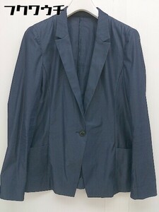 ◇ UNITED ARROWS ユナイテッドアローズ 薄手 1B シングル 長袖 ジャケット サイズ 40 ネイビー レディース
