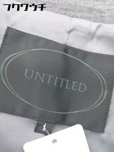 ◇ UNTITLED アンタイトル ウール100% 長袖 ジャケット サイズ1 グレー レディース_画像4