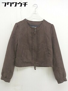 ◇ ◎ Rhythm of Life UNITED ARROWS 長袖 ジップアップジャケット サイズ ブラウン系 レディース