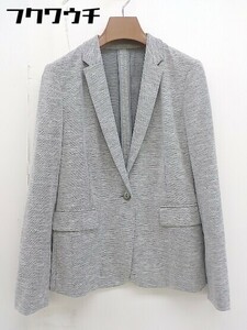 ◇ green label relaxing UNITED ARROWS 1B シングル 長袖 テーラード ジャケット サイズ40 グレー系 レディース