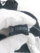 ◇ nano universe ナノ ユニバース リブ 長袖 Tシャツ カットソー サイズF ブラック レディース_画像4