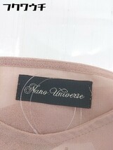 ◇ nano universe ナノ ユニバース シフォン 八分袖 シャツ ブラウス ベージュ レディース_画像4