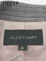 ■ JILL STUART ジル スチュアート ラメ 長袖 ステンカラーコート サイズS グレー シルバー レディース_画像4