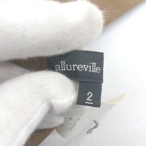 ◇ ◎ allureville アルアバイル 半袖 膝下丈 ワンピース サイズ2 ブラウン レディースの画像4