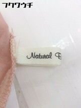 ◇ NATURAL BEAUTY BASIC ウエストリボン シアー 長袖 膝下丈 シャツ ワンピース サイズ M ピンクベージュ系 レディース_画像4