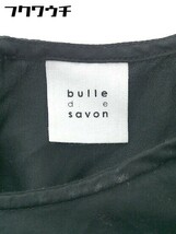 ◇ bulle de savon ビュル デ サボン コットン 長袖 ブラウス カットソー サイズF ブラック レディース_画像4