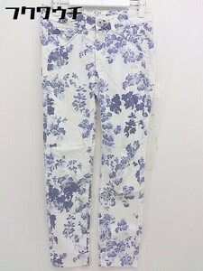 * marithe francois girbaud total pattern pants size 3S white purple lady's 