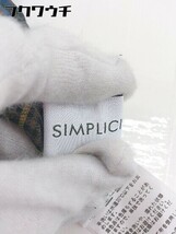 ◇ Simplicite シンプリシテェ チェック 半袖 膝下丈 ワンピース マルチ レディース_画像5