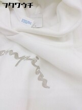 ◇ Champion チャンピオン REVERSE WEAVE 裏起毛 七分袖 プルオーバー パーカー サイズM ホワイト レディース_画像7